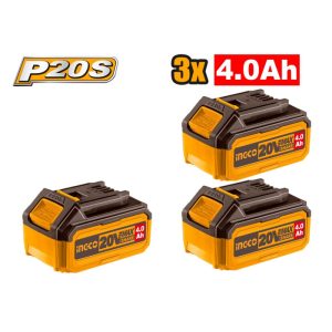 Ingco Set Baterija 3X4Ah COSLI251296E 48652