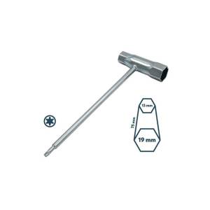 Ključ za svećice Villager 19x13x75 Torx 085402