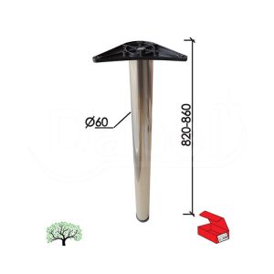 Noga za Sto NO11 B-Ni Fi60/820-860mm 0206150