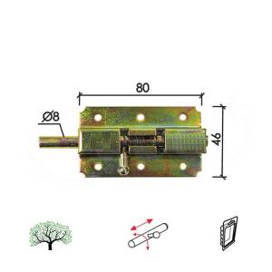 Reza sa Oprugom RO01 ZnZ 46x80x25/Fi8mm 0123004