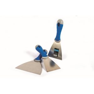 Schuller Spahtla Inox Plava Rucka 50mm 50093