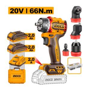 Ingco aku bušilica sa izmenjivim nastavcima 2x2Ah CDLI206686E 49664